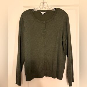 Olive Green Cardigan